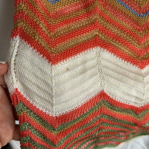M Missoni knit, iconic Chevron pattern mini skirt, Sz 38 - Picture 4 of 5